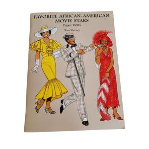 1997 Favorite African American Movie Stars Paper Dolls Tierny PB Book Unused